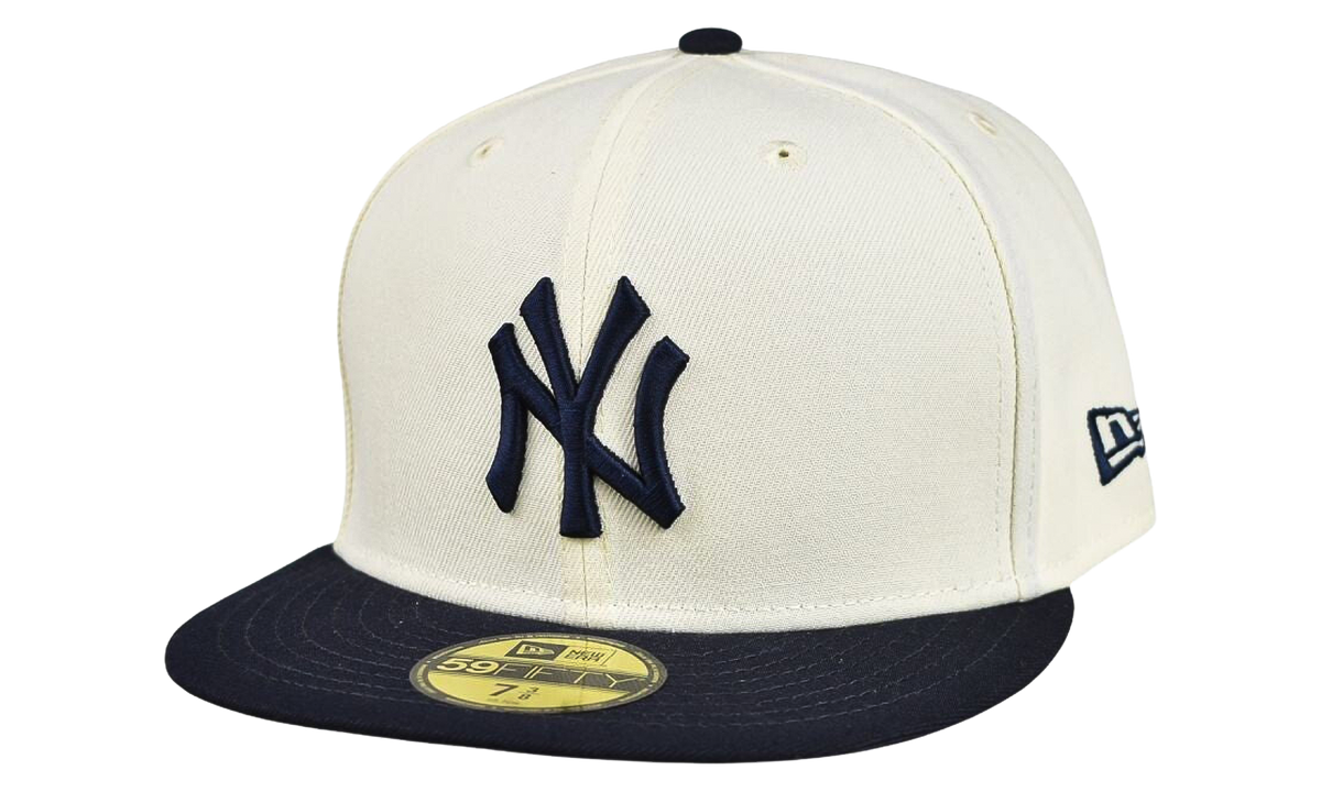 New York Yankees Evergreen Fitted Hat "Chrome White / Navy" 60439187