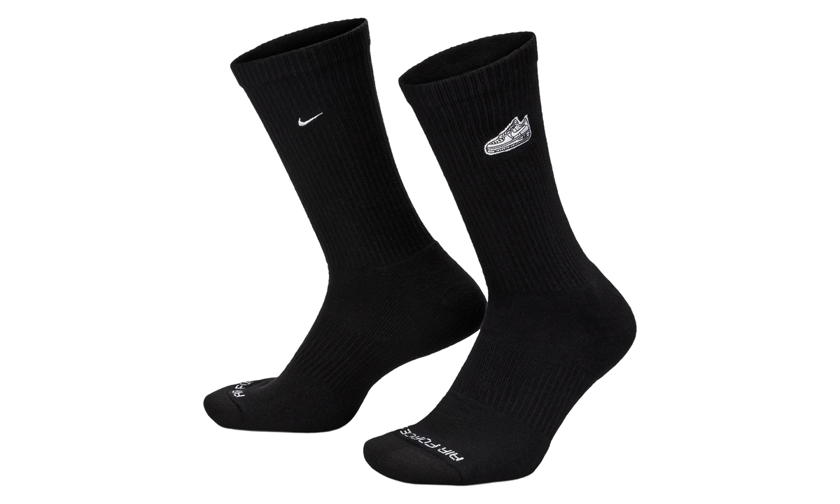 Everyday Plus Cushioned Crew Socks "Black (1 Pair)" FZ3076 010
