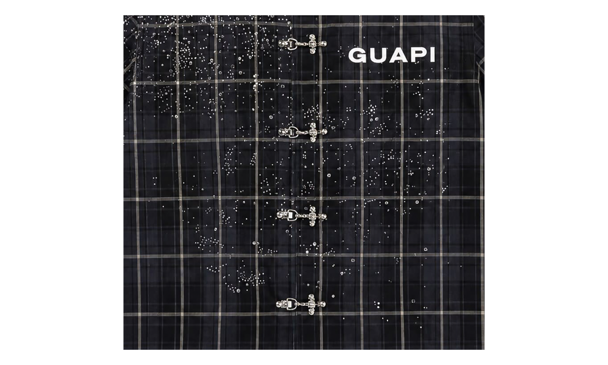 Shadow Plaid Shirt "Black" GUA06