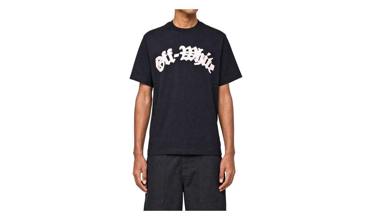 Cotton Logo Print Short-Sleeve Shirt "Black" 44OWOS26T072 001