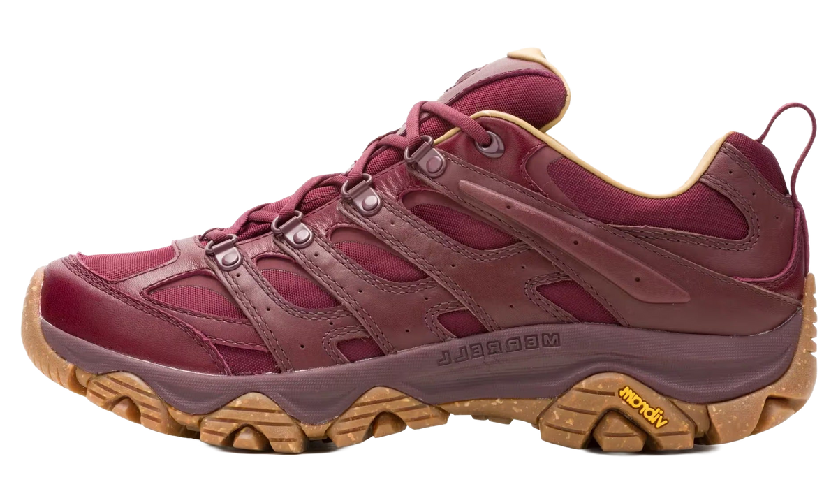 Moab 3 Luxe Leather "Burgundy / Wine Red" J500563