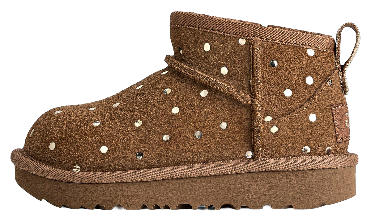 Classic Ultra Mini Shiny Dots Boots "Chestnut" 1180422T-CHE