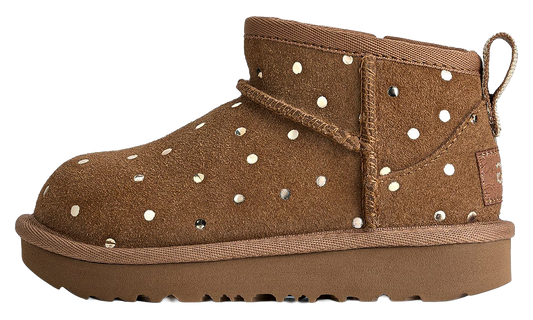 Classic Ultra Mini Shiny Dots Boots "Chestnut" 1180422T-CHE