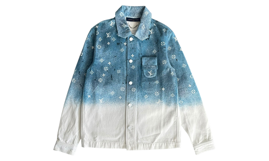 20SS Monogram Gradient Denim Workwear Long Sleeve Shirt "Blue & White" RM201M QYZ HIS09W