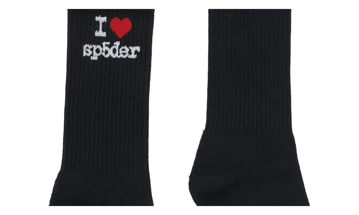 I Love Sp5der Socks "Black" SP5der687