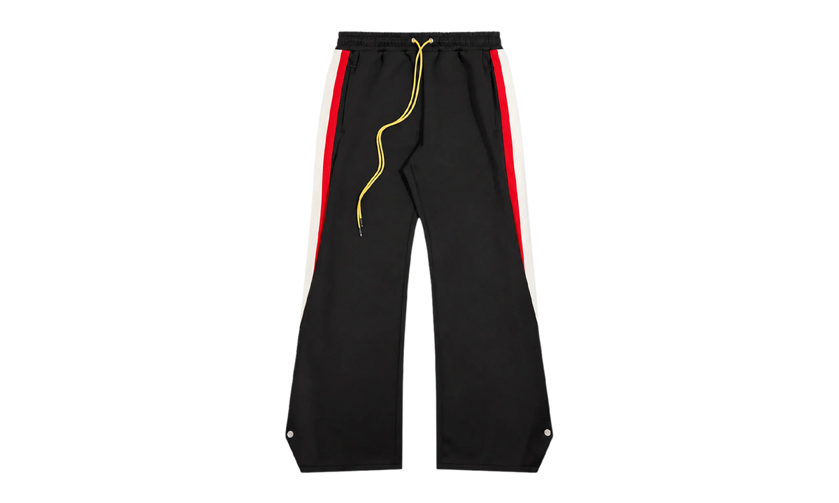Striped Snap Track Pants "Black / Red" DSM FW26 037