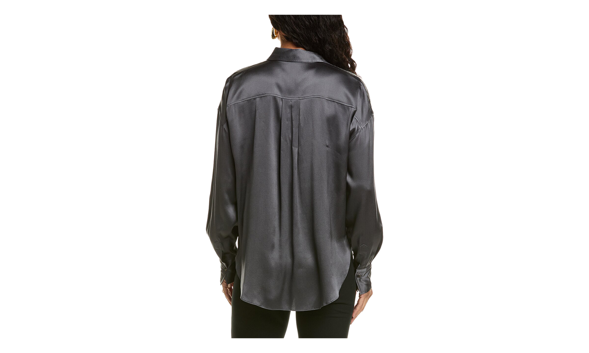 Silk Relaxed Shirt WMNS "Charcoal" BRUN2760