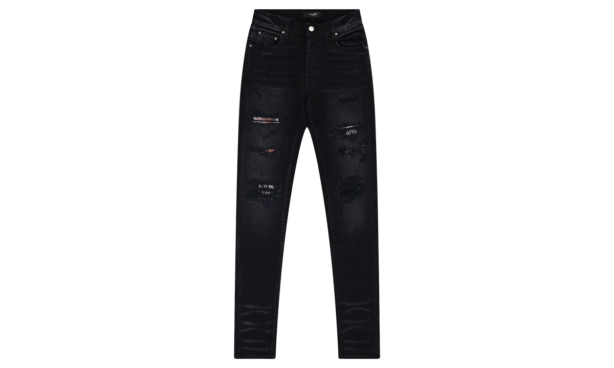 ARTPATCH JEANS "AGED BLACK HIBISCUS" SS22MDS008 023