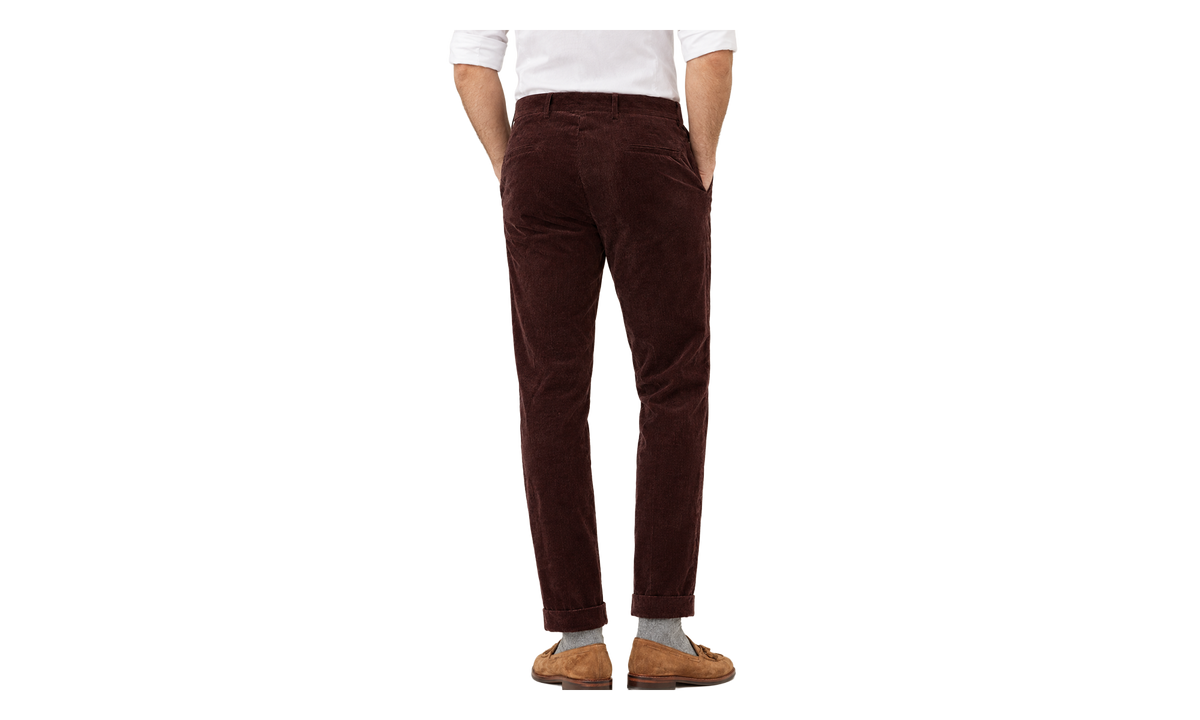 Cotton Corduroy Trousers "Plum" BRUN2705