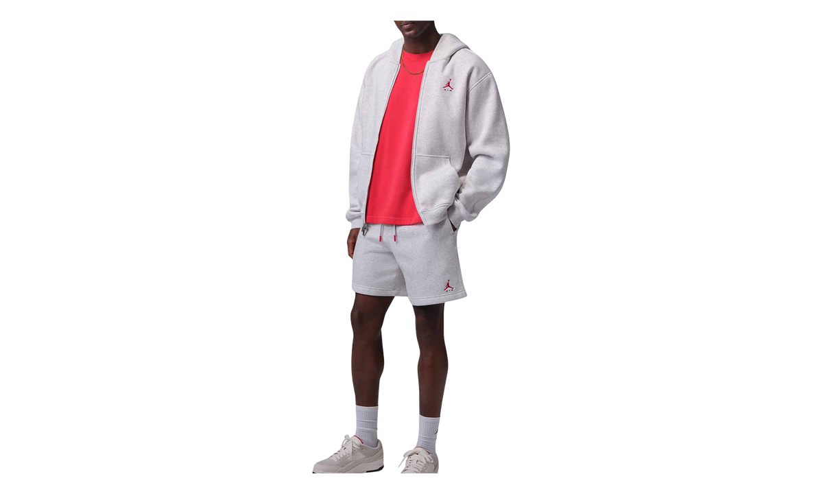 Jordan Brooklyn Shorts "Neutral Grey / Heather / Photon Dust / University Red" IM9230 054