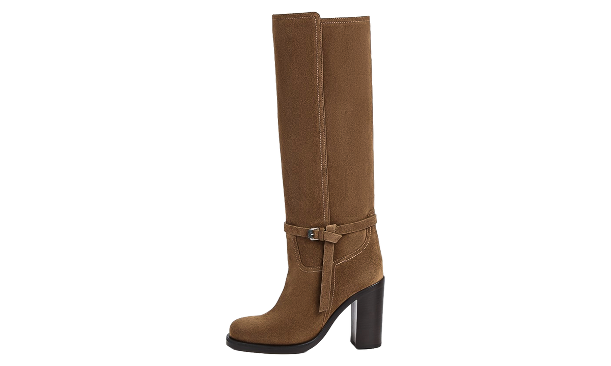 Suede Knee-High Boots WMNS "Camel" BRUN3030