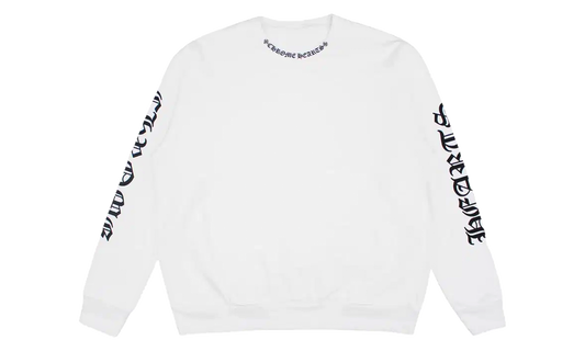 Neck Letters Sweatshirt "White" CHRM1988