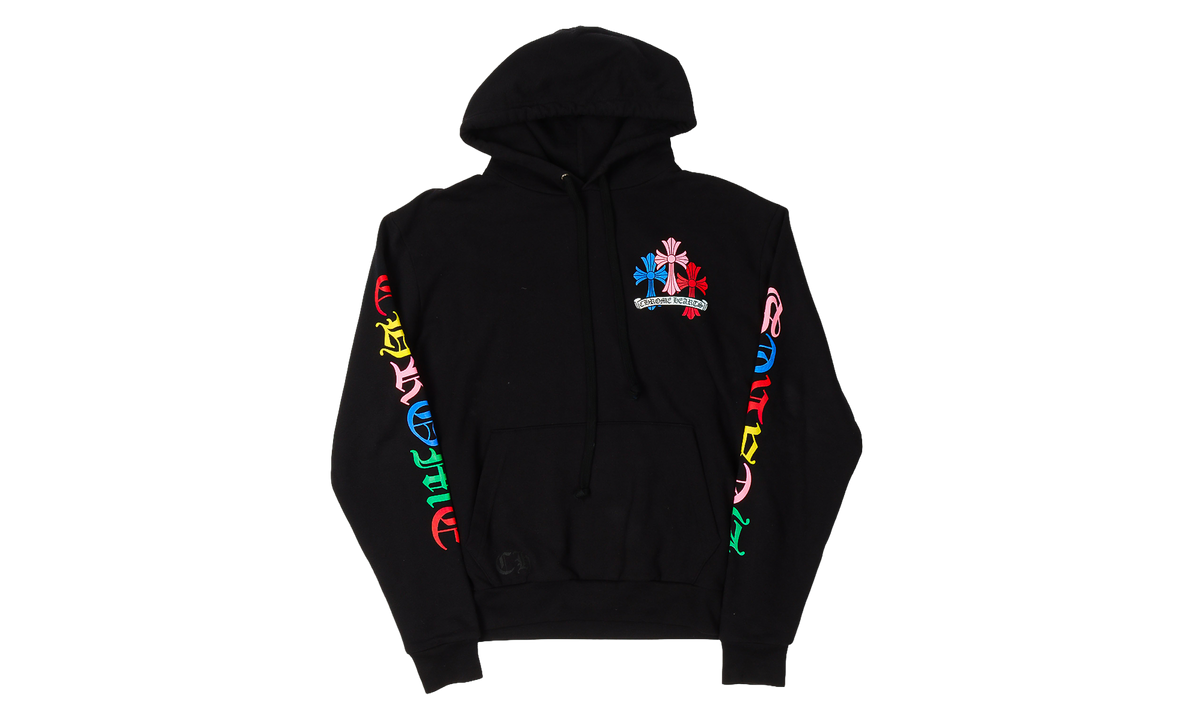 Multi Color Cross Cemetery Hoodie "Black" CHRM2089