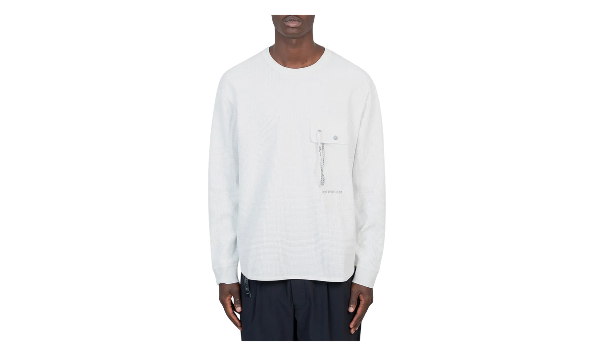 PE Waffle Long-Sleeve Tee "White" 5744284168 030