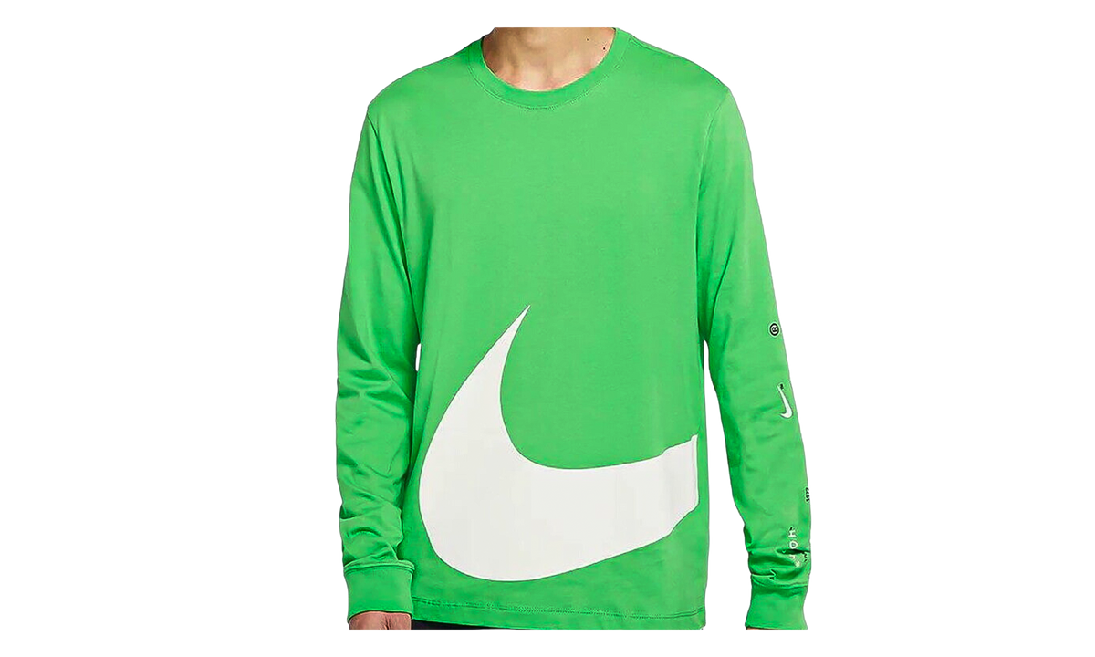 Sportswear Logo Printing Long-Sleeve T-Shirt "Light Green / White" DD3395 362