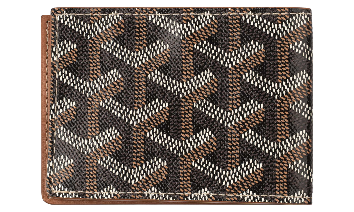 Victoire Card Holder Wallet "Black / Tan" GOY108