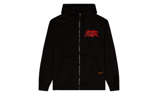 Your Message Here Goddess Full-Zip Hoodie "Black / Safety Orange" IO2256 010