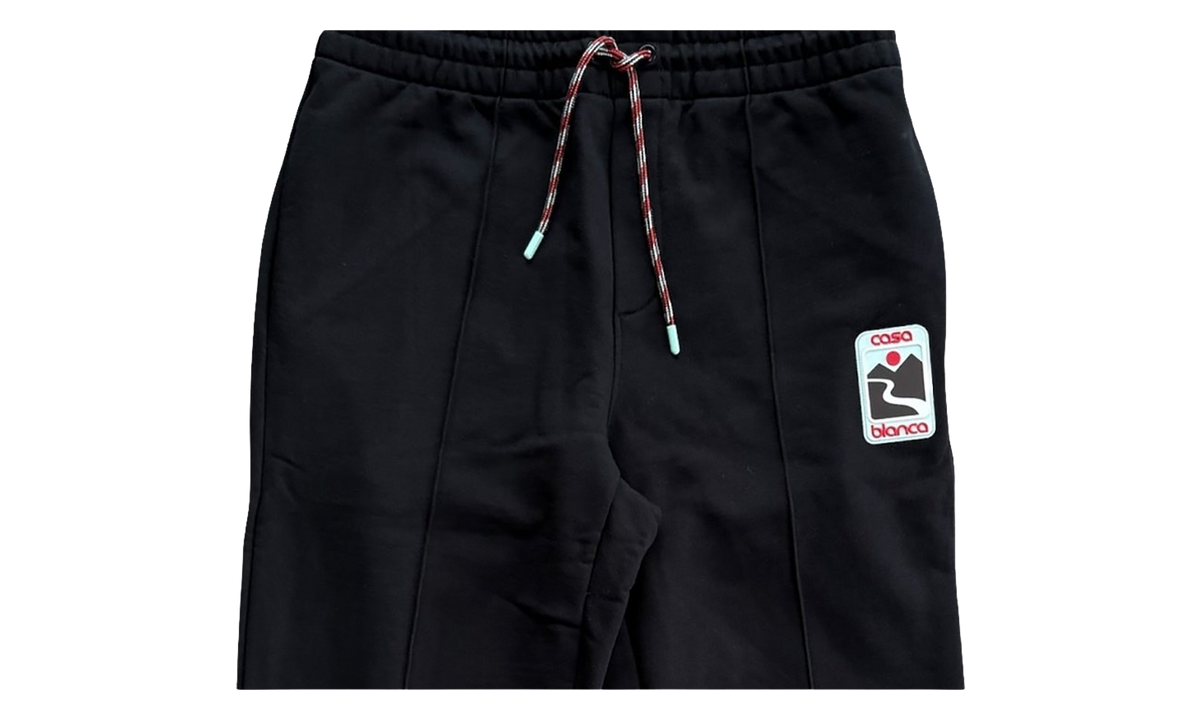 Sunset Valley Rubber Patch Open Hem Jogger "Black" U MPF25 JTR 051 01