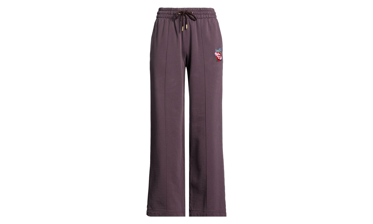 Embroidered Logo Track Pants WMNS "Burgundy" W AW25 JTR 101 04