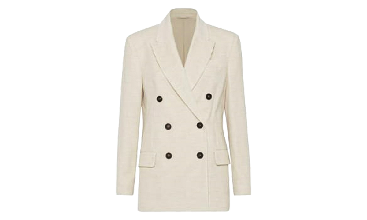 Double Breasted Jacket WMNS "Ivory" BRUN2791