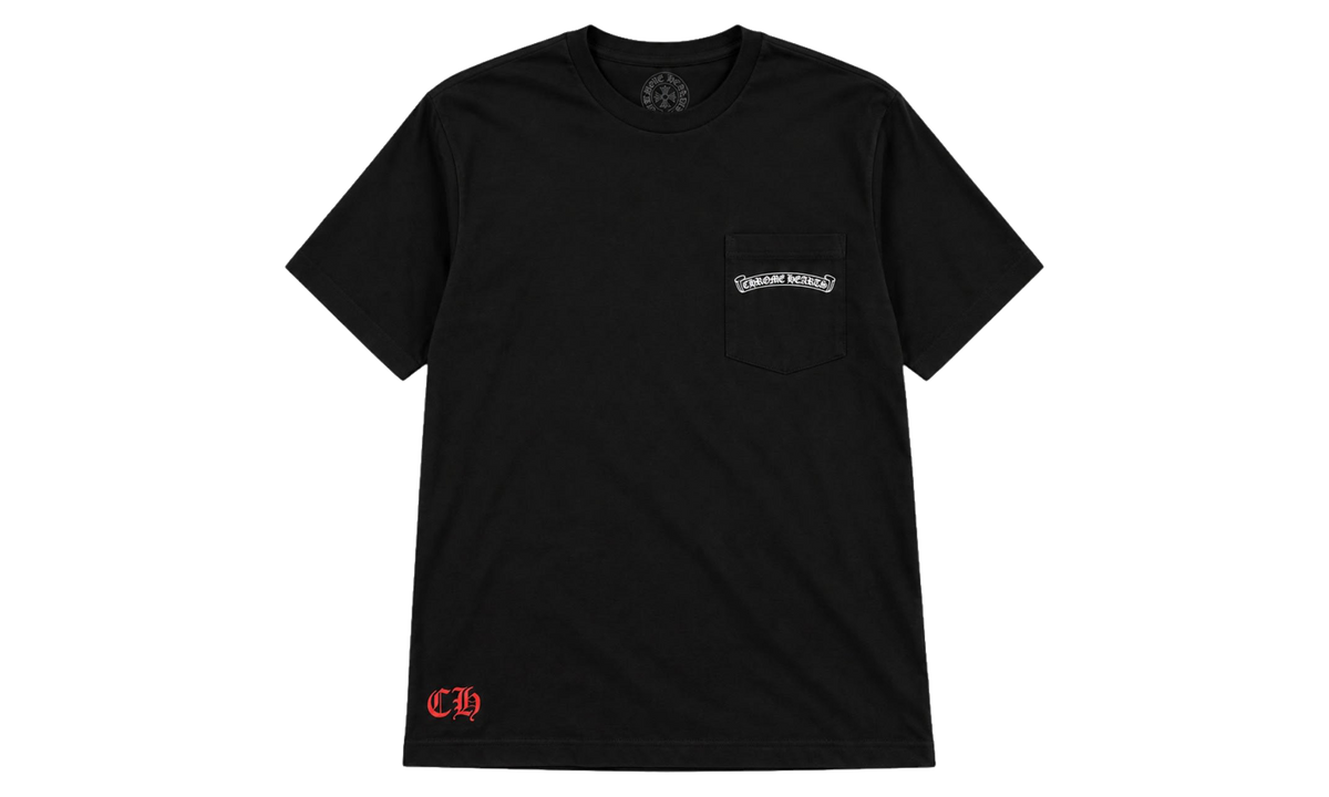 St. Barth Exclusive Horseshoe Logo T-Shirt "Black Red" CHRM2074