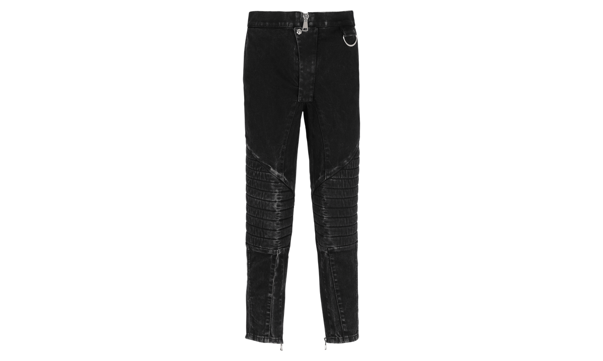 Acid Wash Denim Pants "Black" YH0MG080DC590PC