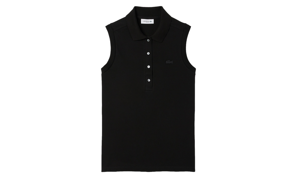 Slim Fit L.12.D Sleeveless Stretch Polo "Black" PF5445 51 031