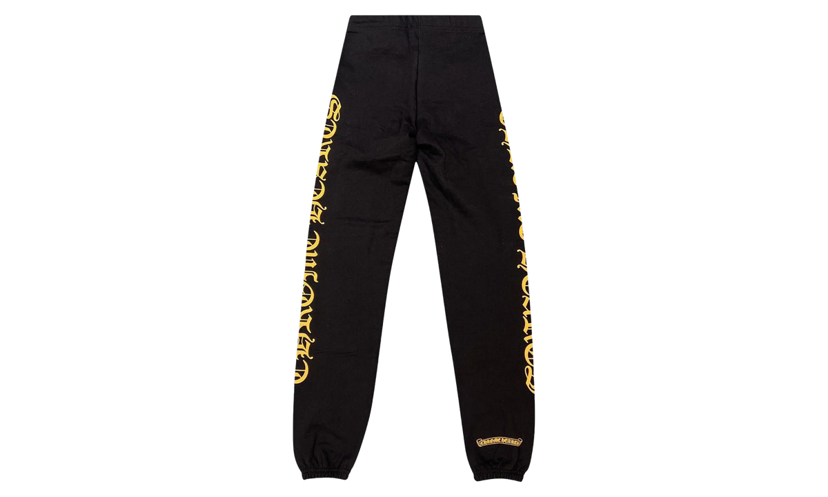 Script Letter Sweatpants "Black Yellow" 1383 100000204SLS BKYW