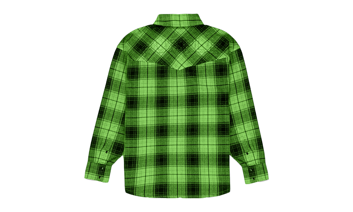 Plaid Western Shirt "Green" P348 PFFG224