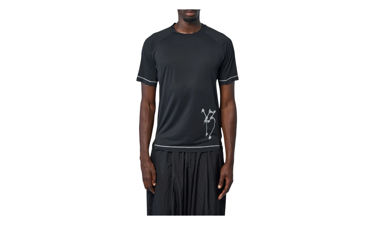 Y-3 Chito Graphic Running Short Sleeve Tee "Black" KQ8573