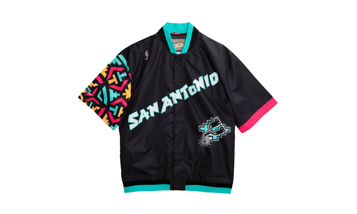 NBA AUTHENTIC WARM UP JACKET SPURS 95 "Black" AWJKAC20001 SASBLCK95