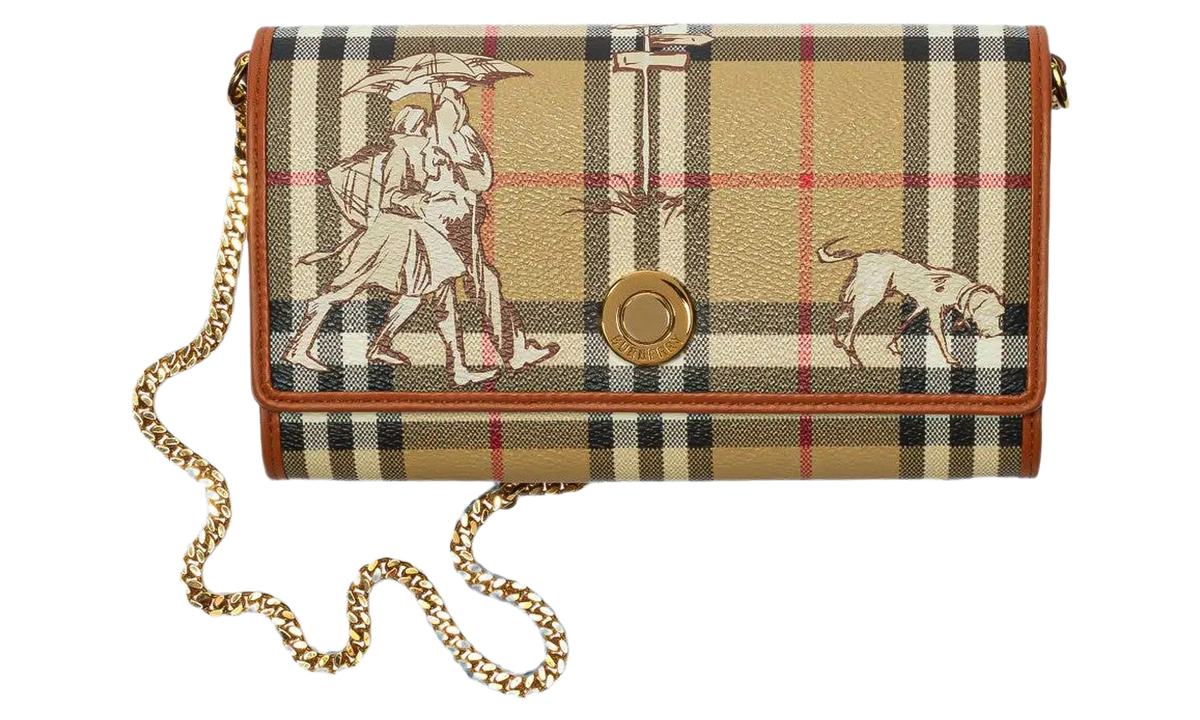 Check Mates Chain Strap Wallet "Archive Beige" 8132104