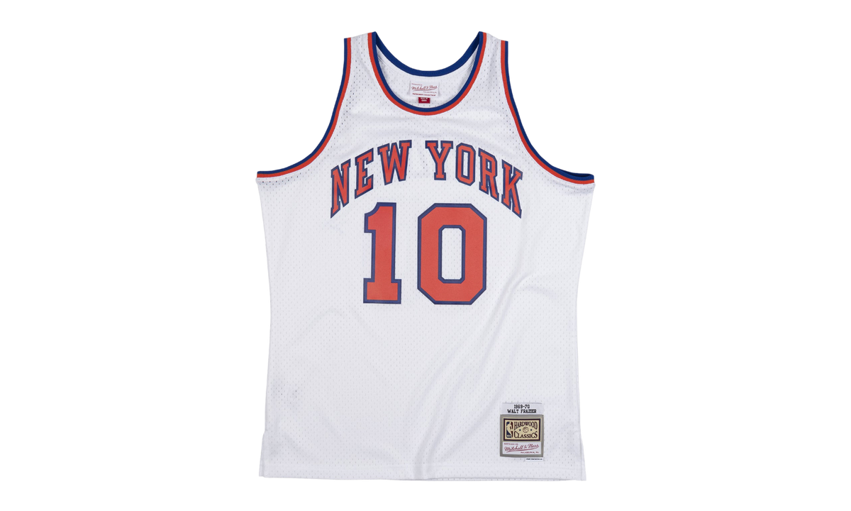 New York Knicks 1969 NBA Swingman Jersey "Walt Frazier #10" SMJYAC19036 NYKWHIT69WFR