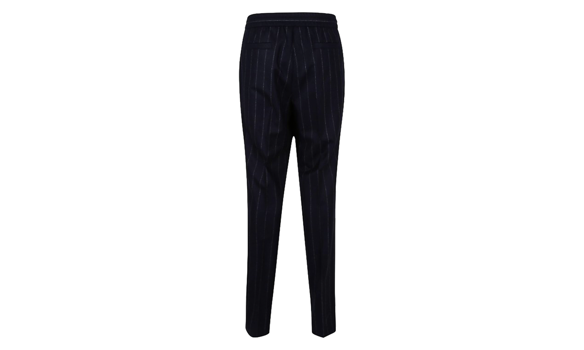 Pinstripe Drawstring Trousers "Navy" BRUN2719