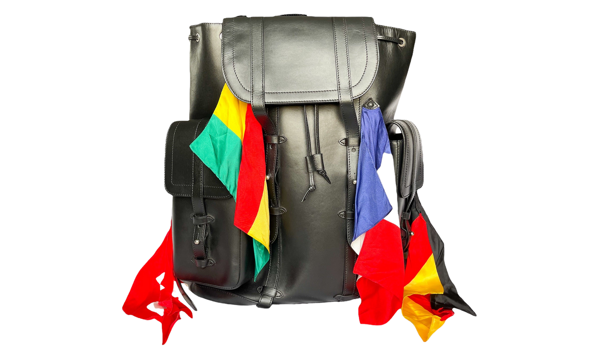 Louis Vuitton Christopher Backpack "Flags GM Black Multicolor" M55254
