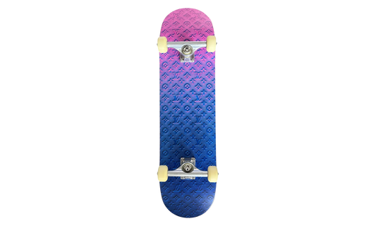 Monogram Virgil Abloh Illusion Skateboard "Pink & Blue" GI0740
