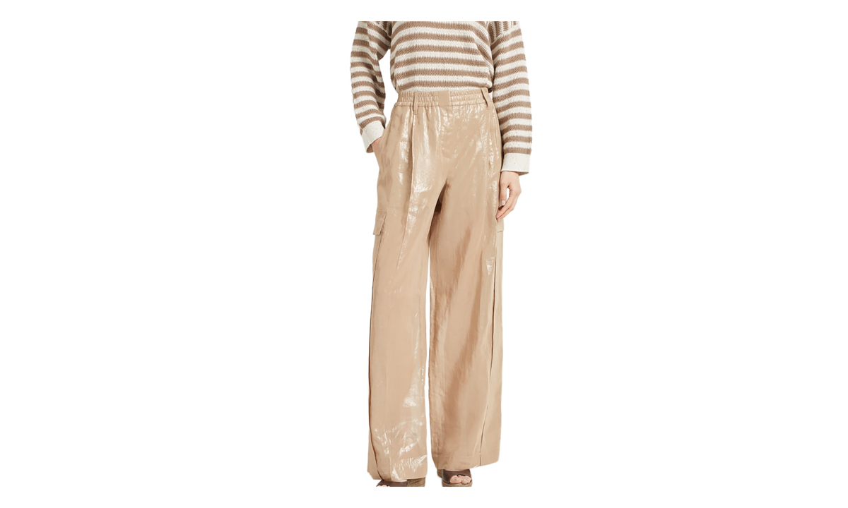 Wide-Leg Trousers WMNS "Beige" BRUN2955