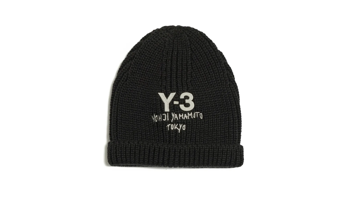 Y3 Chunky Knit Beanie "Black" JX8308