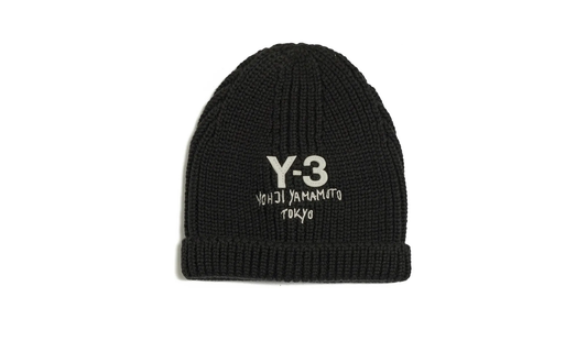 Y3 Chunky Knit Beanie "Black" JX8308