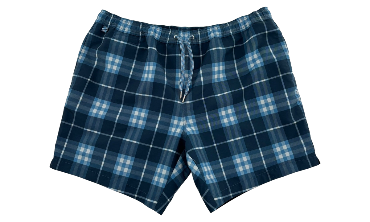 Check Swim Shorts "Blue" 42836C43