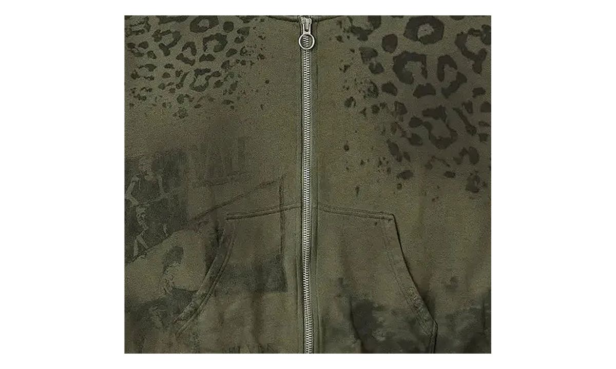 Safari Zip Up Hoodie "Olive" VAL121