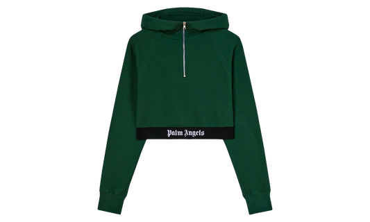 Logo Tape Zipped Hoodie WMNS "Forest Green / Black" PWBB062F23FLE0015710