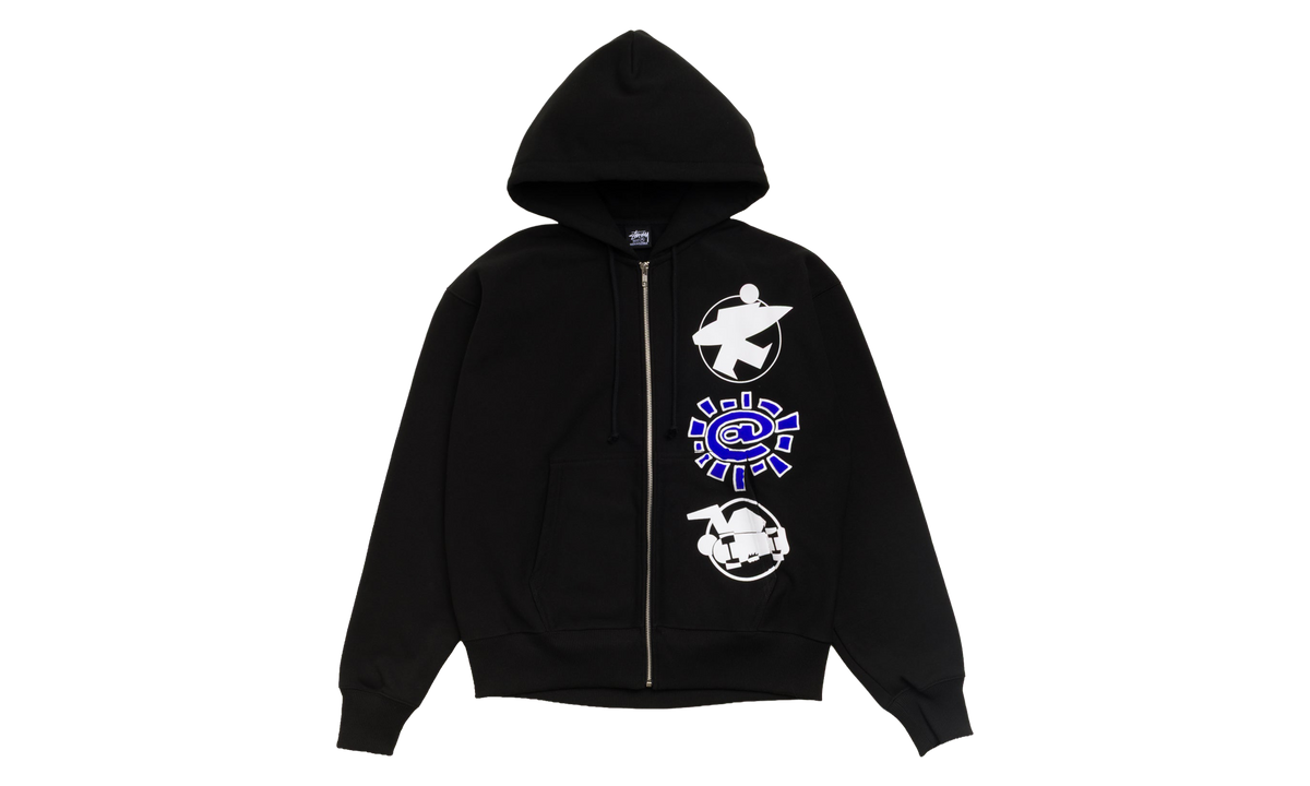 & ALWAYS STACK ZIP HOODIE "Black" STUS596