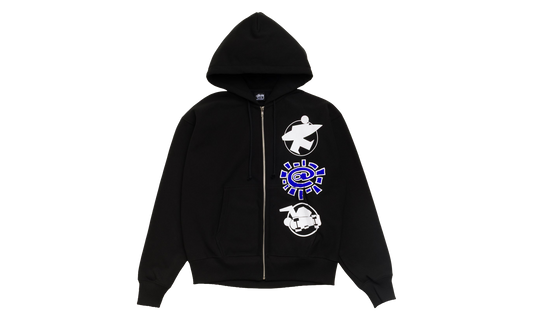 & ALWAYS STACK ZIP HOODIE "Black" STUS596