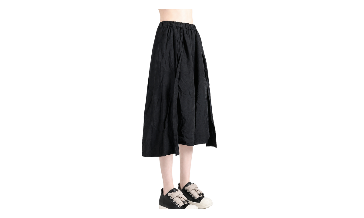 Pleat-Detailed Layered Wide-Leg Pants WMNS "Black" RR P010 051 BLACK