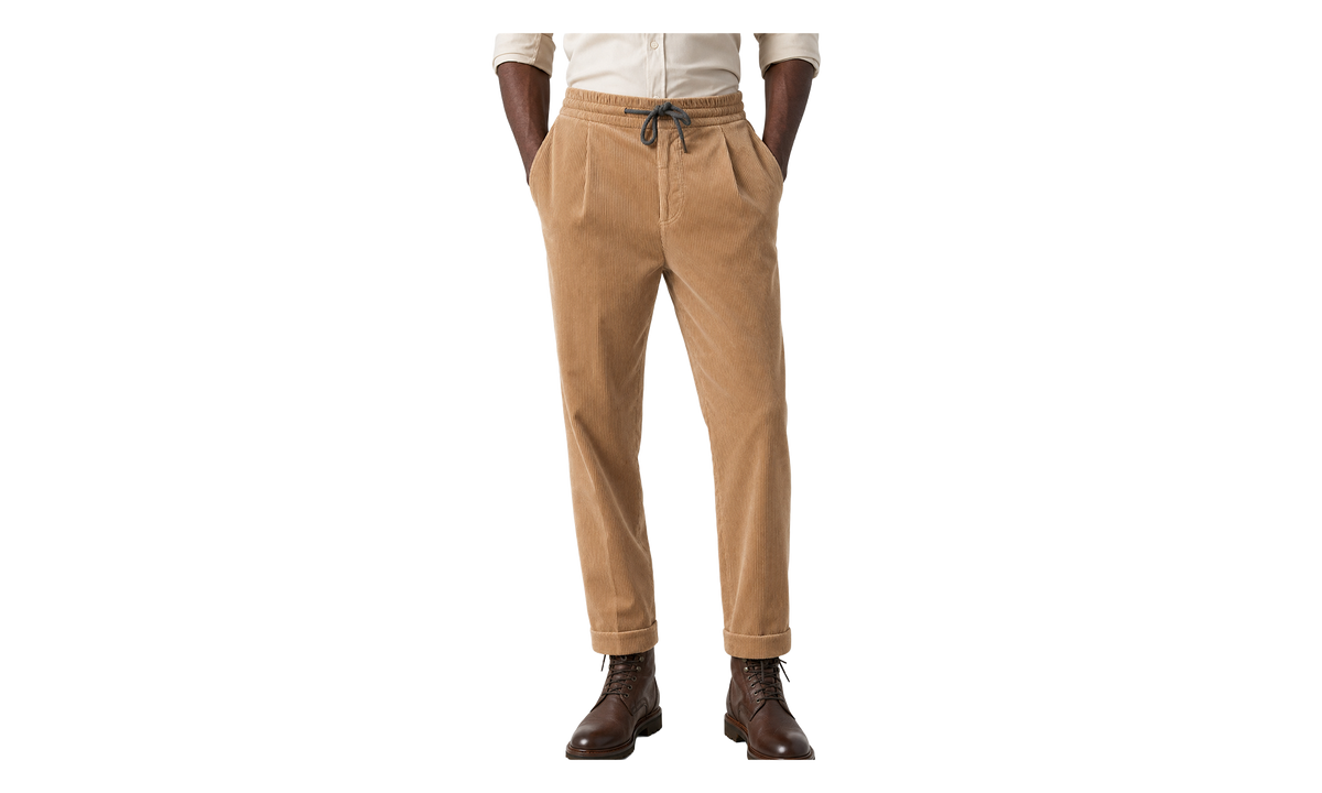 Cotton Corduroy Trousers "Tan" BRUN2670