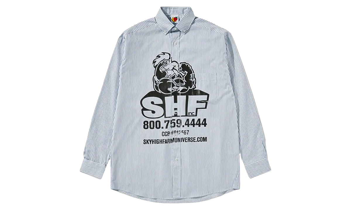 SHF Chicken Button Down Shirt "Blue" SHF05B005