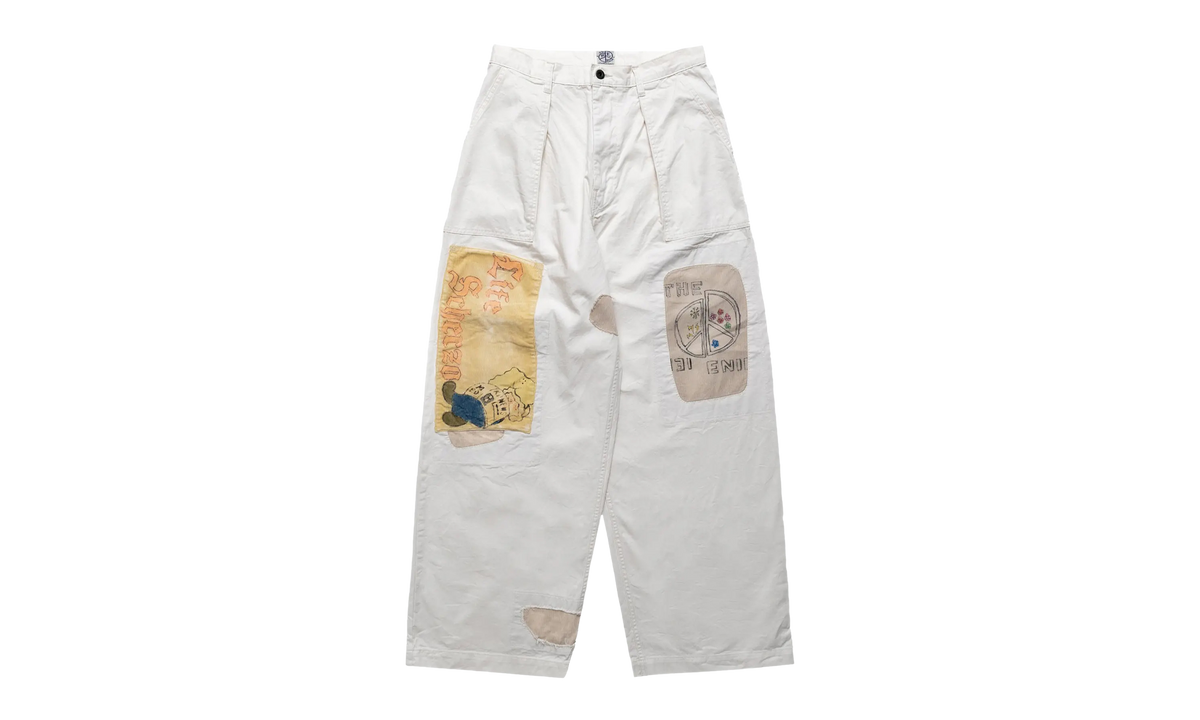 Rough-Face Twill Fatigue Baggy Pants "Ecru" K2503LP086 ECRU