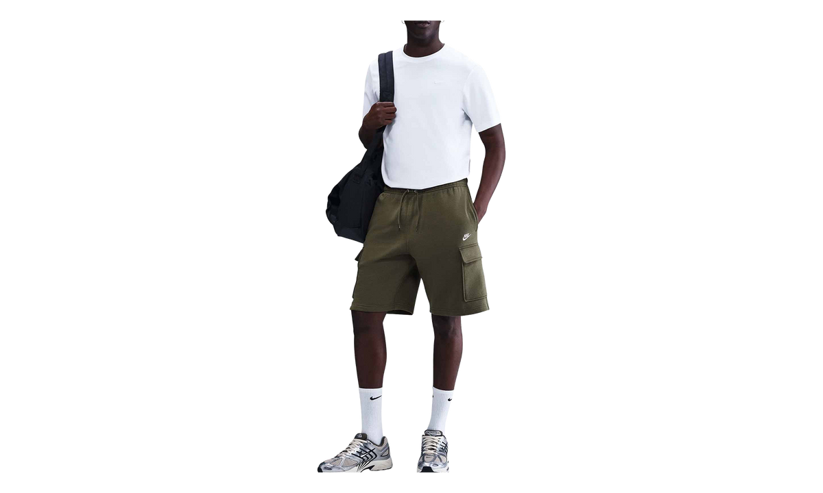 Club Fleece Cargo Pocket Shorts "Medium Olive" FN3525 222