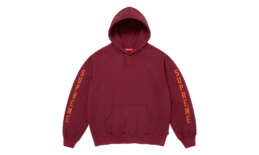 Washed Logo Hooded Sweatshirt "FW26 - Cardinal" SU28932